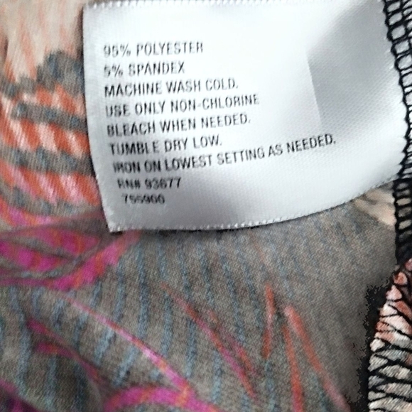 Worthington Women's Multicolor Patterned Top Size Medium - Picture 8 of 8